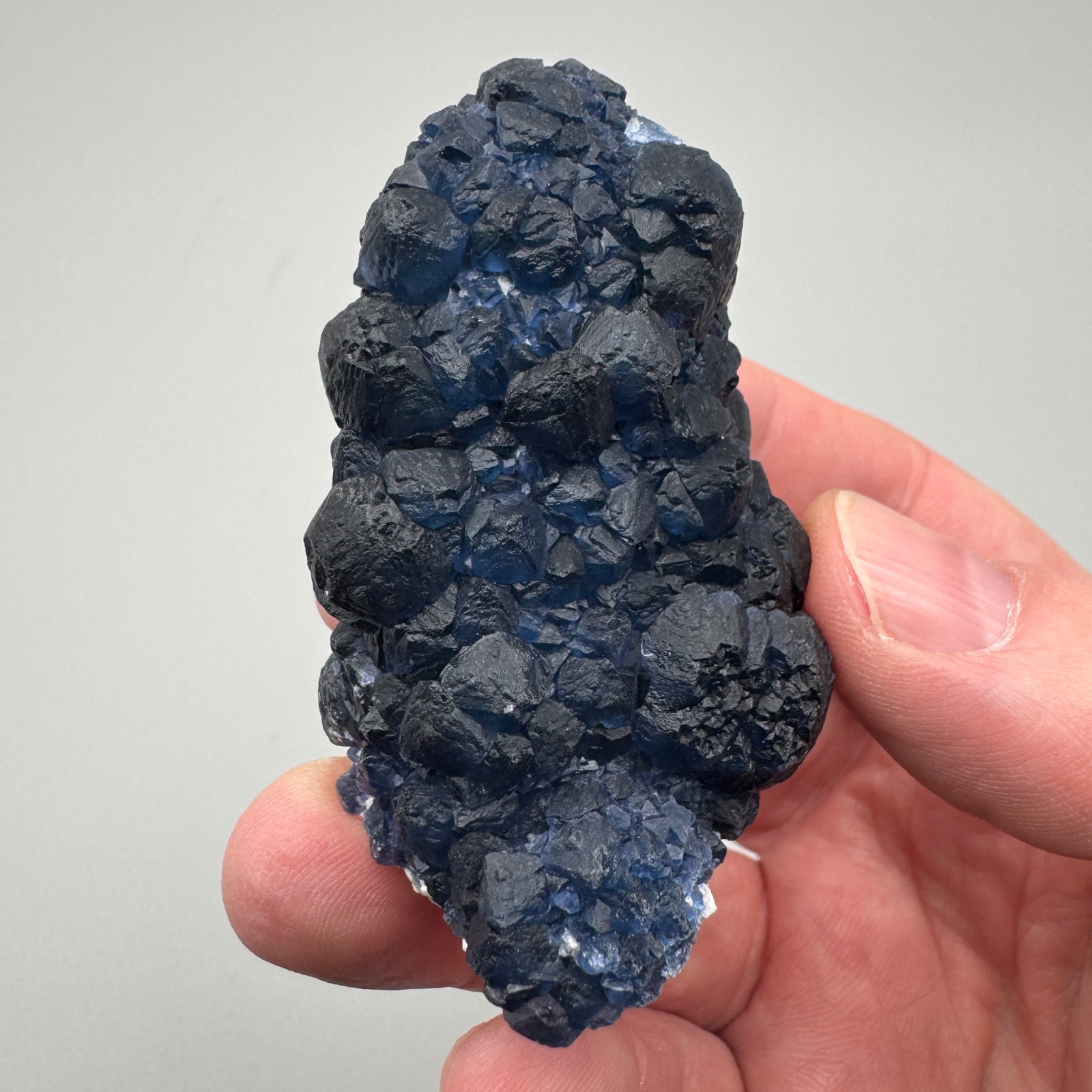 Blueberry Fluorite & Quartz from Inner Mongolia, China – Fine Mineral Specimen