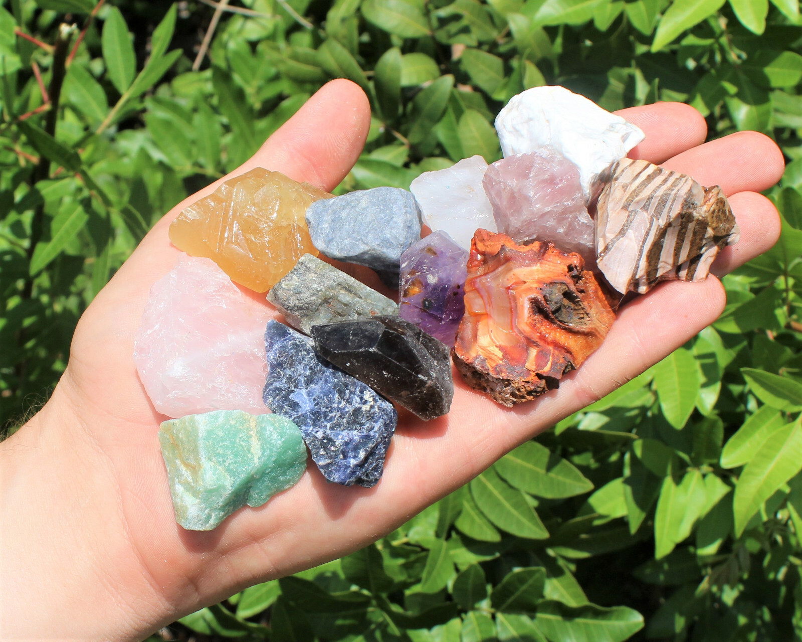 Bulk Mixed Crafters Collection: Gems Crystal Natural Rough Raw 2000 Carat Lot