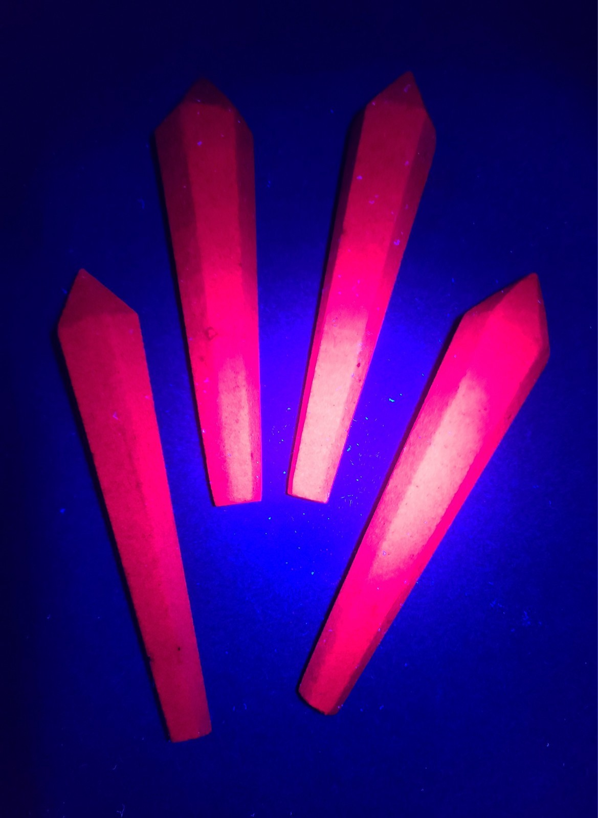 X Large 6.5″ 144g A+ UV Reactive Ruby Scepter Wand Crystal Stone