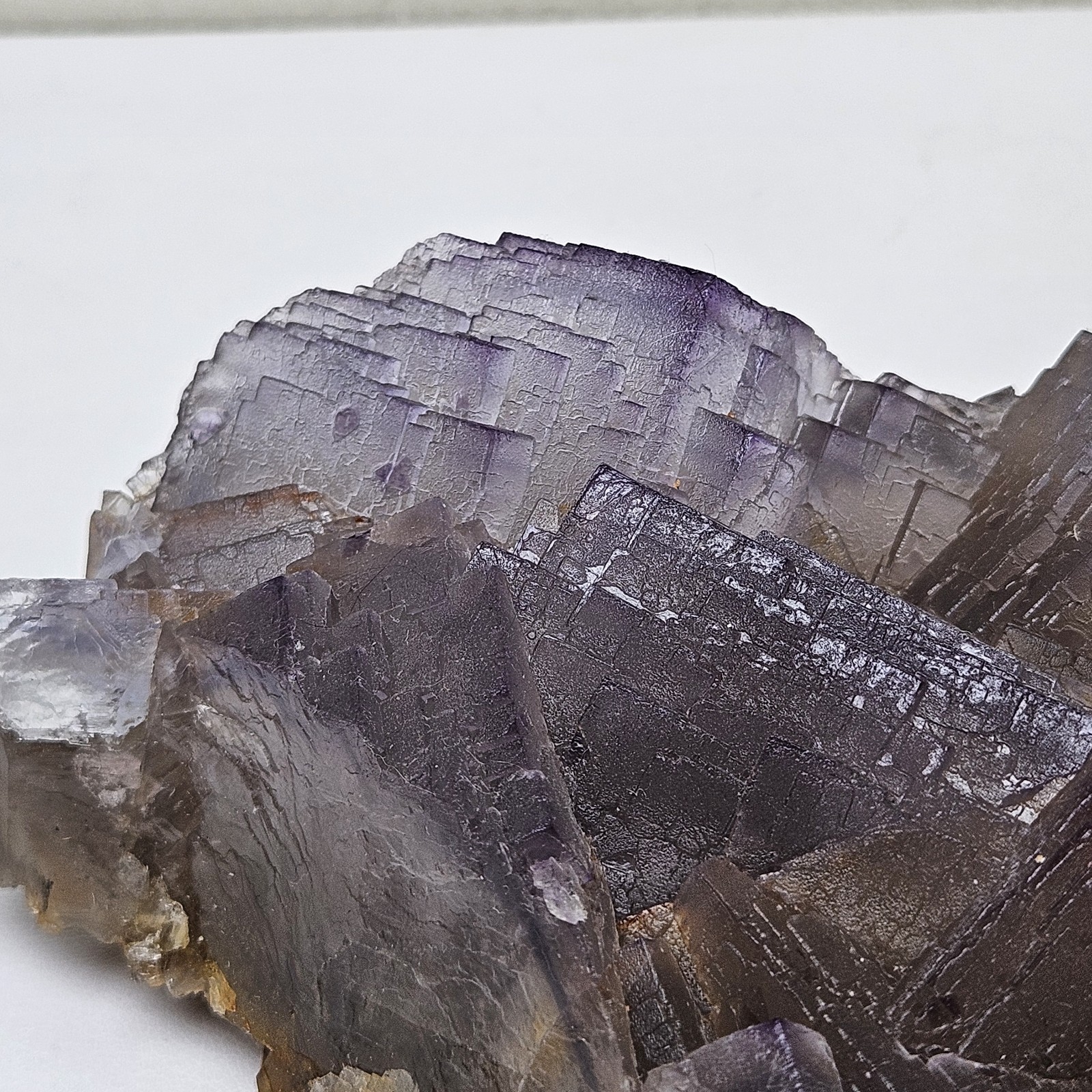 Huge Natural Purpleish Blue Cubic Fluorite Specimen 815G Phantoms U.S Seller